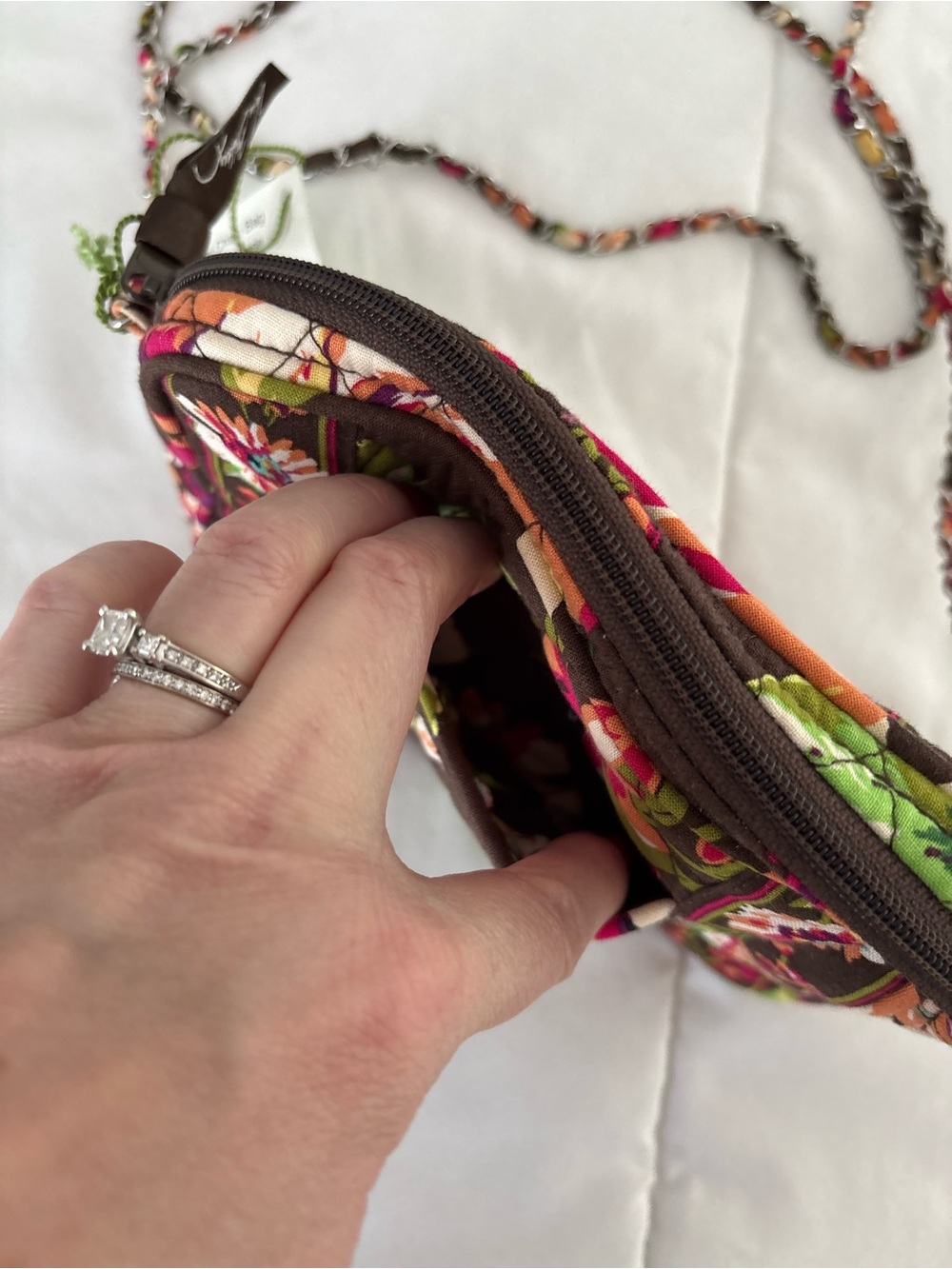 Vera Bradley English Rose Mini Chain Crossbody - Picture 2 of 7